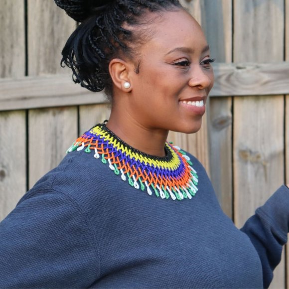 Qurux Beaded Collar Necklace - Picture 9 of 11